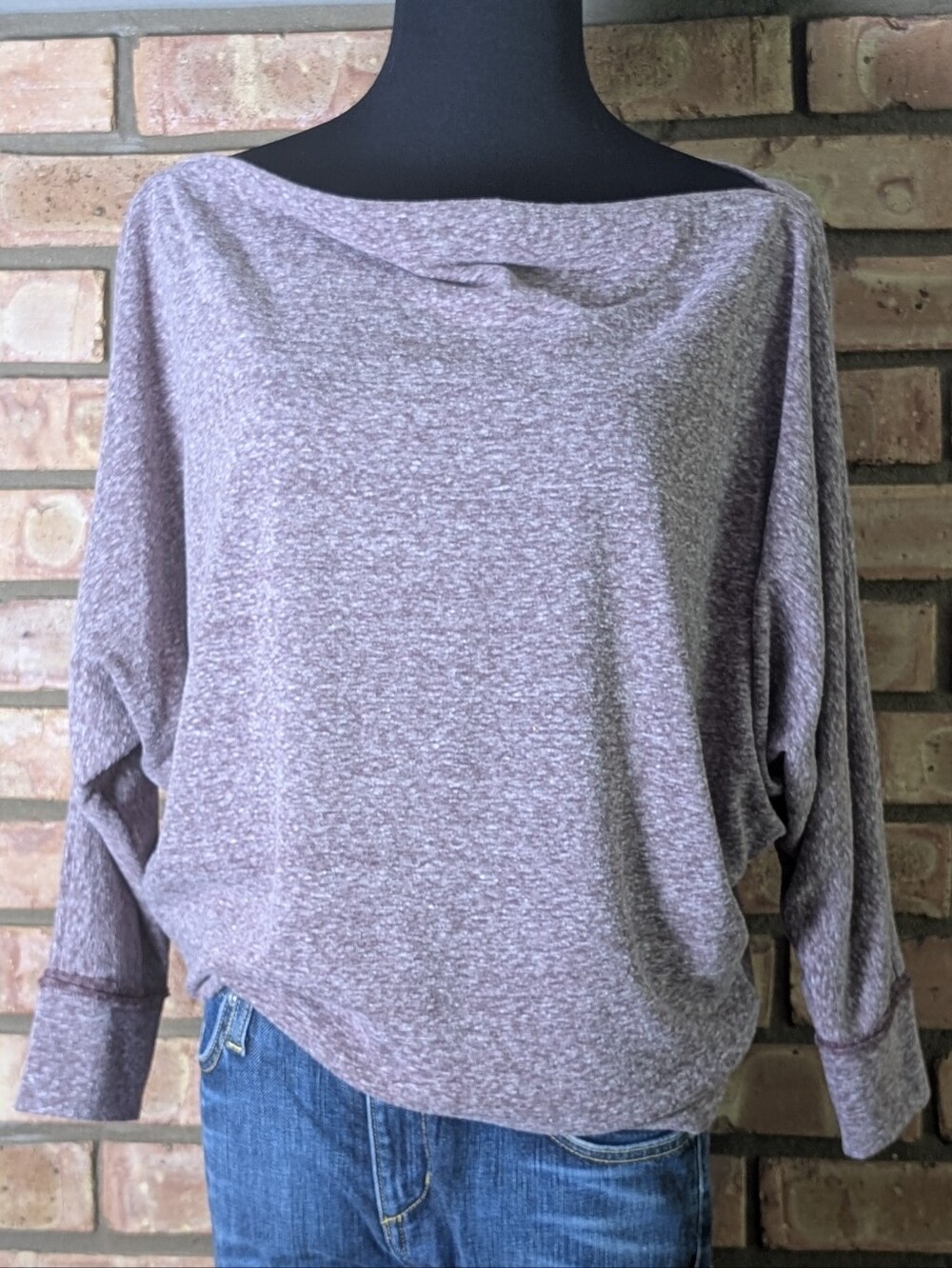 Hippie Laundry Dolman Sleeve Boatneck Off Shoulder Top
